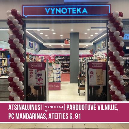 Šiandien Vilniuje, PC MANDARINAS, duris atvėrė atsinaujinusi #VYNOTEKA parduotuvė!